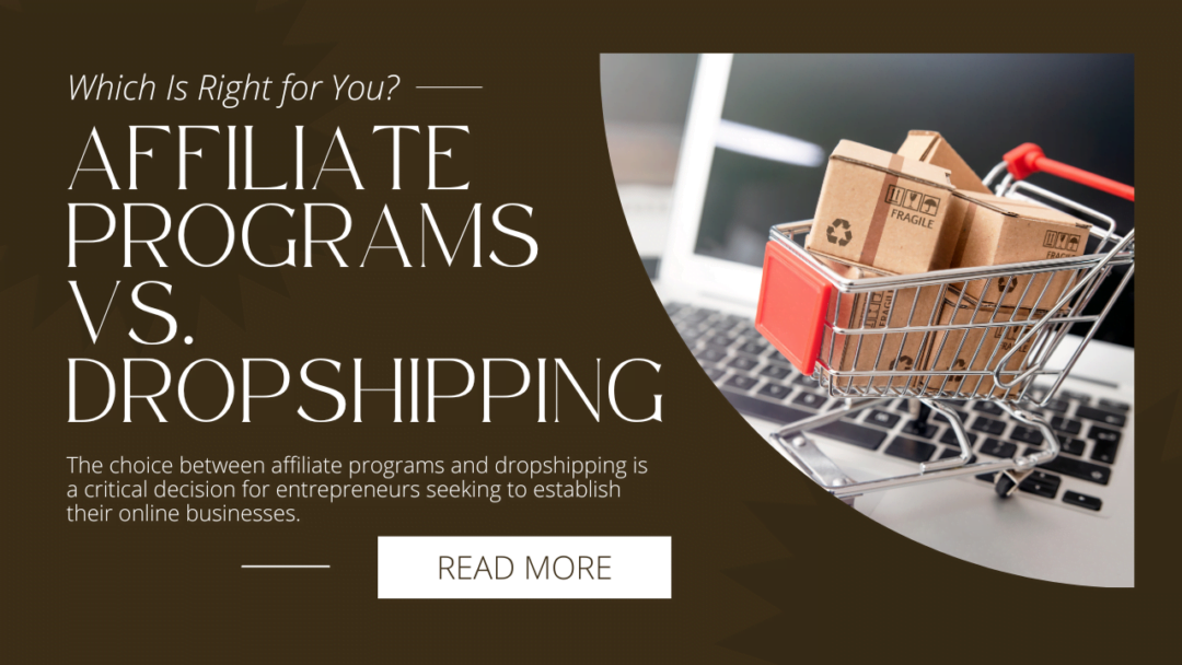 Affiliate Programs vs. Dropshipping: 4 Comparison